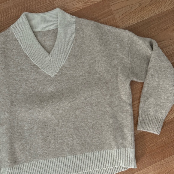 NWOT LULULEMON WOOL BLEND V NECK SWEATER - Picture 3 of 3